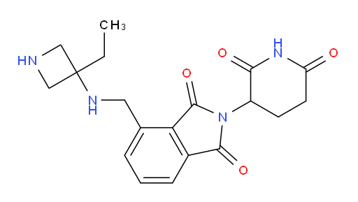 2-(2,6-dioxopiperidin-3-yl)-4-(((3-ethylazetidin-3-yl)amino)methyl)isoindoline-1,3-dione
