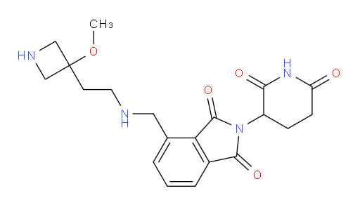 2-(2,6-dioxopiperidin-3-yl)-4-(((2-(3-methoxyazetidin-3-yl)ethyl)amino)methyl)isoindoline-1,3-dione