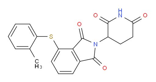 2-(2,6-dioxopiperidin-3-yl)-4-(o-tolylthio)isoindoline-1,3-dione