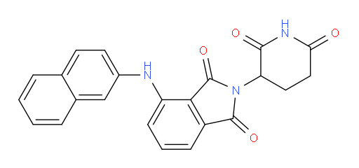 2-(2,6-dioxopiperidin-3-yl)-4-(naphthalen-2-ylamino)isoindoline-1,3-dione