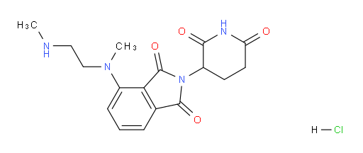 2-(2,6-dioxopiperidin-3-yl)-4-(methyl(2-(methylamino)ethyl)amino)isoindoline-1,3-dione hydrochloride