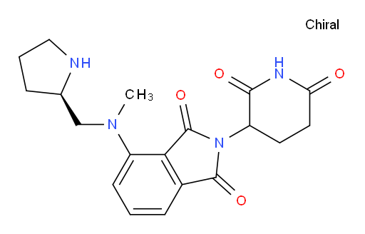 2-(2,6-dioxopiperidin-3-yl)-4-(methyl((R)-pyrrolidin-2-ylmethyl)amino)isoindoline-1,3-dione