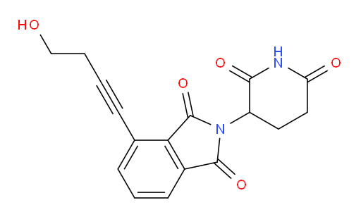 2-(2,6-dioxopiperidin-3-yl)-4-(4-hydroxybut-1-yn-1-yl)isoindoline-1,3-dione