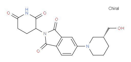 2-(2,6-dioxopiperidin-3-yl)-5-((R)-3-(hydroxymethyl)piperidin-1-yl)isoindoline-1,3-dione