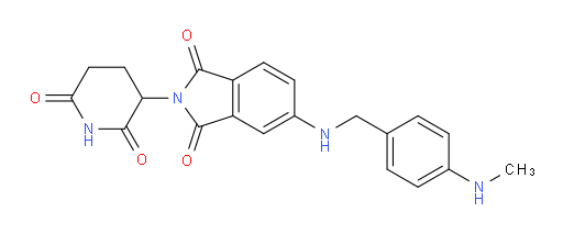 2-(2,6-dioxopiperidin-3-yl)-5-((4-(methylamino)benzyl)amino)isoindoline-1,3-dione