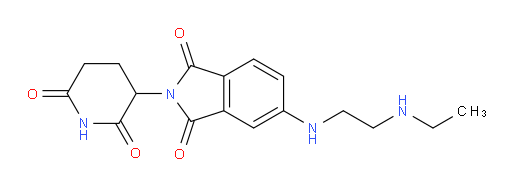 2-(2,6-dioxopiperidin-3-yl)-5-((2-(ethylamino)ethyl)amino)isoindoline-1,3-dione