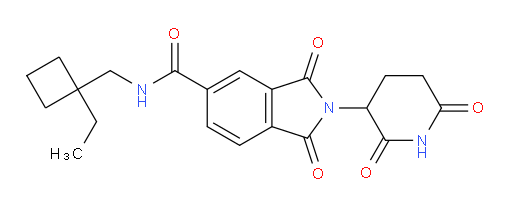 2-(2,6-dioxopiperidin-3-yl)-N-((1-ethylcyclobutyl)methyl)-1,3-dioxoisoindoline-5-carboxamide
