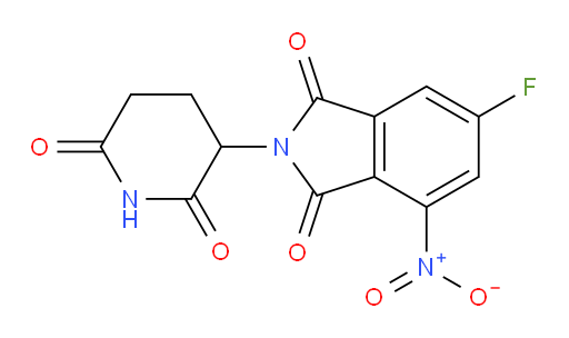 2-(2,6-dioxopiperidin-3-yl)-6-fluoro-4-nitroisoindoline-1,3-dione