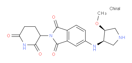 2-(2,6-dioxopiperidin-3-yl)-5-(((3R,4S)-4-methoxypyrrolidin-3-yl)amino)isoindoline-1,3-dione