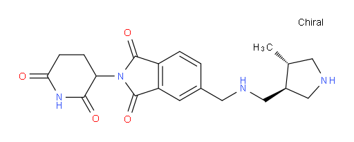2-(2,6-dioxopiperidin-3-yl)-5-(((((3S,4S)-4-methylpyrrolidin-3-yl)methyl)amino)methyl)isoindoline-1,3-dione
