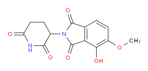 2-(2,6-dioxopiperidin-3-yl)-4-hydroxy-5-methoxyisoindoline-1,3-dione