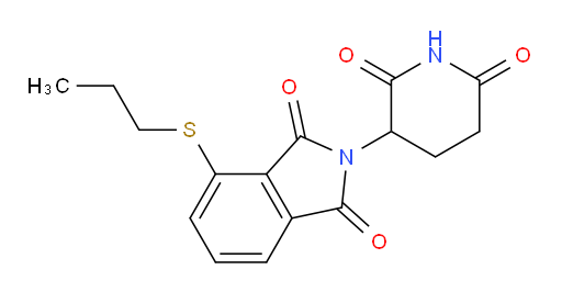 2-(2,6-dioxopiperidin-3-yl)-4-(propylthio)isoindoline-1,3-dione