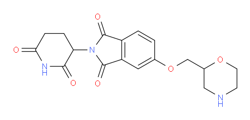 2-(2,6-dioxopiperidin-3-yl)-5-(morpholin-2-ylmethoxy)isoindoline-1,3-dione