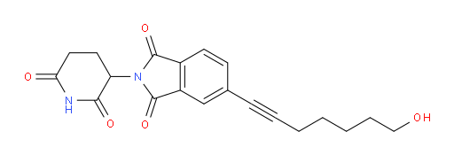 2-(2,6-dioxopiperidin-3-yl)-5-(7-hydroxyhept-1-yn-1-yl)isoindoline-1,3-dione