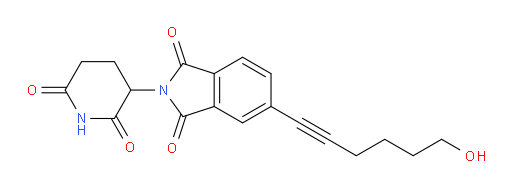 2-(2,6-dioxopiperidin-3-yl)-5-(6-hydroxyhex-1-yn-1-yl)isoindoline-1,3-dione