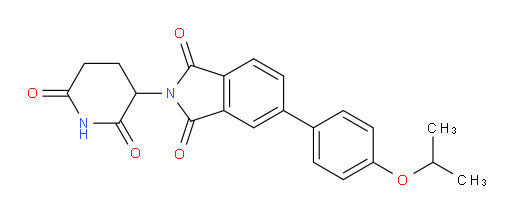 2-(2,6-dioxopiperidin-3-yl)-5-(4-isopropoxyphenyl)isoindoline-1,3-dione