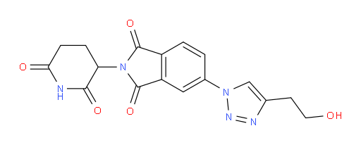2-(2,6-dioxopiperidin-3-yl)-5-(4-(2-hydroxyethyl)-1H-1,2,3-triazol-1-yl)isoindoline-1,3-dione