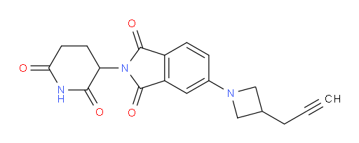 2-(2,6-dioxopiperidin-3-yl)-5-(3-(prop-2-yn-1-yl)azetidin-1-yl)isoindoline-1,3-dione