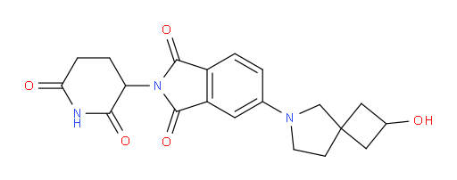 2-(2,6-dioxopiperidin-3-yl)-5-(2-hydroxy-6-azaspiro[3.4]octan-6-yl)isoindoline-1,3-dione