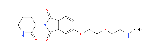 2-(2,6-dioxopiperidin-3-yl)-5-(2-(2-(methylamino)ethoxy)ethoxy)isoindoline-1,3-dione