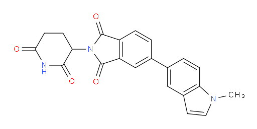 2-(2,6-dioxopiperidin-3-yl)-5-(1-methyl-1H-indol-5-yl)isoindoline-1,3-dione