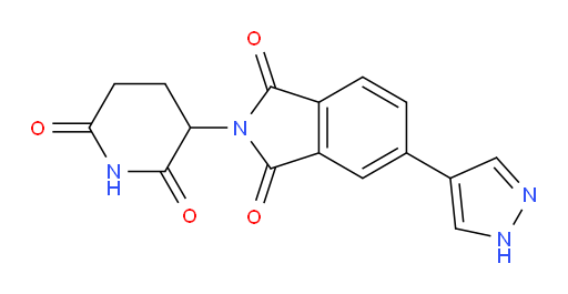 2-(2,6-dioxopiperidin-3-yl)-5-(1H-pyrazol-4-yl)isoindoline-1,3-dione