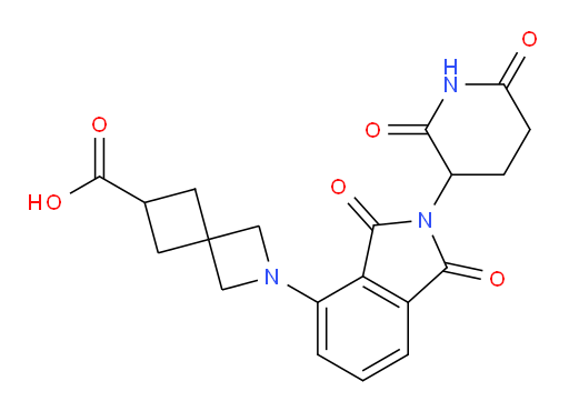 2-(2-(2,6-dioxopiperidin-3-yl)-1,3-dioxoisoindolin-4-yl)-2-azaspiro[3.3]heptane-6-carboxylic acid