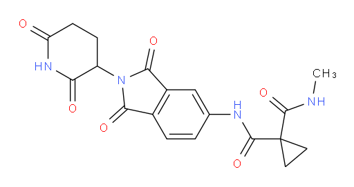 N-(2-(2,6-dioxopiperidin-3-yl)-1,3-dioxoisoindolin-5-yl)-N-methylcyclopropane-1,1-dicarboxamide