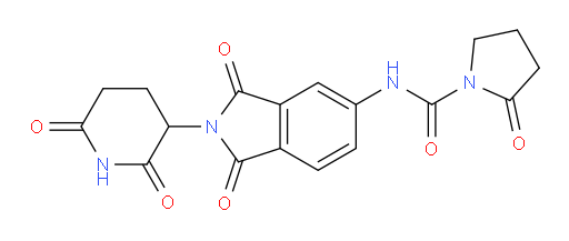 N-(2-(2,6-dioxopiperidin-3-yl)-1,3-dioxoisoindolin-5-yl)-2-oxopyrrolidine-1-carboxamide