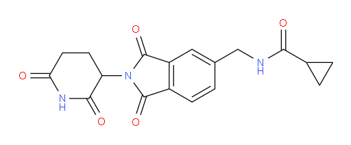 N-((2-(2,6-dioxopiperidin-3-yl)-1,3-dioxoisoindolin-5-yl)methyl)cyclopropanecarboxamide