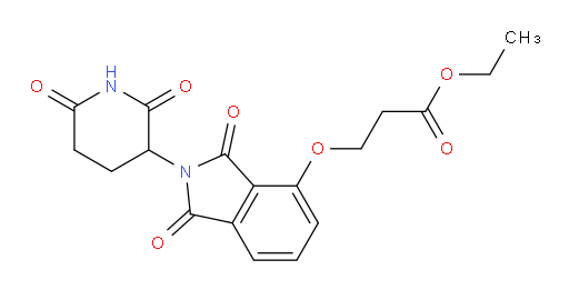 ethyl 3-((2-(2,6-dioxopiperidin-3-yl)-1,3-dioxoisoindolin-4-yl)oxy)propanoate