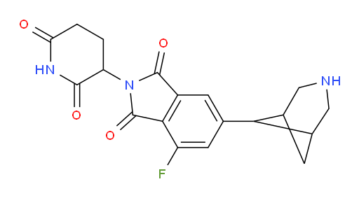 6-(3-azabicyclo[3.1.1]heptan-6-yl)-2-(2,6-dioxopiperidin-3-yl)-4-fluoroisoindoline-1,3-dione