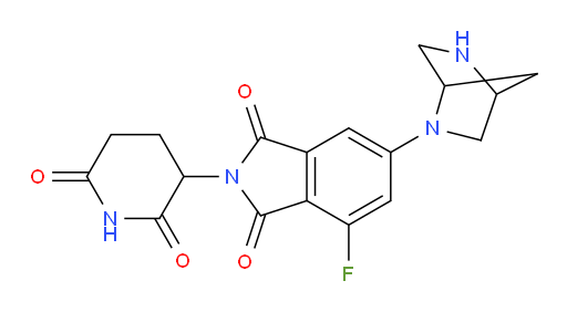 6-(2,5-diazabicyclo[2.2.1]heptan-2-yl)-2-(2,6-dioxopiperidin-3-yl)-4-fluoroisoindoline-1,3-dione