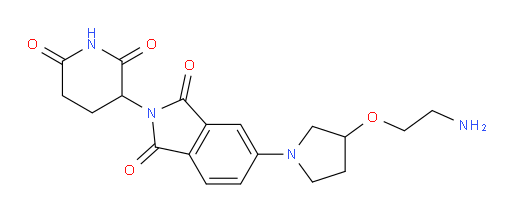 5-(3-(2-aminoethoxy)pyrrolidin-1-yl)-2-(2,6-dioxopiperidin-3-yl)isoindoline-1,3-dione
