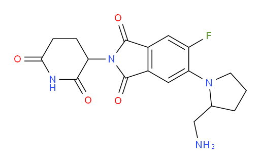 5-(2-(aminomethyl)pyrrolidin-1-yl)-2-(2,6-dioxopiperidin-3-yl)-6-fluoroisoindoline-1,3-dione
