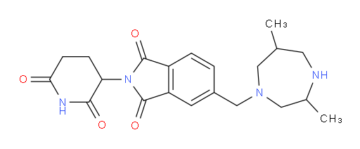 5-((3,6-dimethyl-1,4-diazepan-1-yl)methyl)-2-(2,6-dioxopiperidin-3-yl)isoindoline-1,3-dione