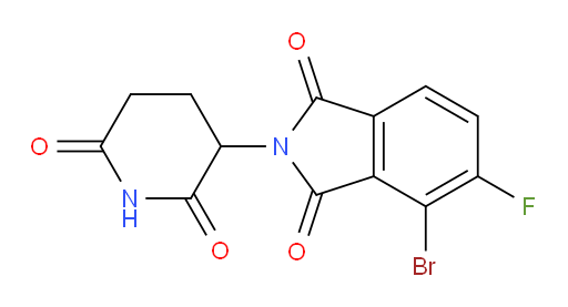 4-bromo-2-(2,6-dioxopiperidin-3-yl)-5-fluoroisoindoline-1,3-dione