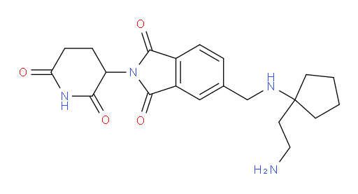 5-(((1-(2-aminoethyl)cyclopentyl)amino)methyl)-2-(2,6-dioxopiperidin-3-yl)isoindoline-1,3-dione
