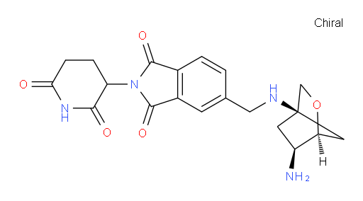 5-((((1S,4R,6S)-6-amino-2-oxabicyclo[2.2.1]heptan-4-yl)amino)methyl)-2-(2,6-dioxopiperidin-3-yl)isoindoline-1,3-dione