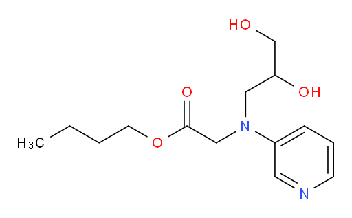 butyl 2-((2,3-dihydroxypropyl)(pyridin-3-yl)amino)acetate