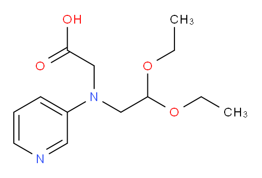 2-((2,2-diethoxyethyl)(pyridin-3-yl)amino)acetic acid