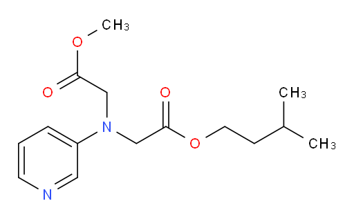 isopentyl 2-((2-methoxy-2-oxoethyl)(pyridin-3-yl)amino)acetate