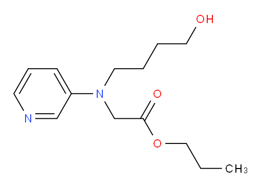 propyl 2-((4-hydroxybutyl)(pyridin-3-yl)amino)acetate