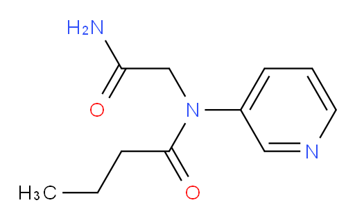 N-(2-amino-2-oxoethyl)-N-(pyridin-3-yl)butyramide
