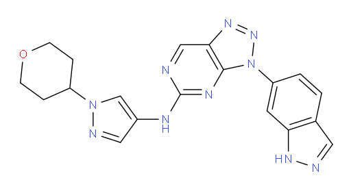 3-(1H-Indazol-6-yl)-N-[1-(tetrahydro-2H-pyran-4-yl)-1H-pyrazol-4-yl]-3H-1,2,3-triazolo[4,5-d]pyrimidin-5-amine