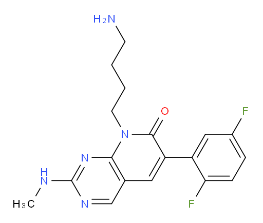 8-(4-aminobutyl)-6-(2,5-difluorophenyl)-2-(methylamino)pyrido[2,3-d]pyrimidin-7-one