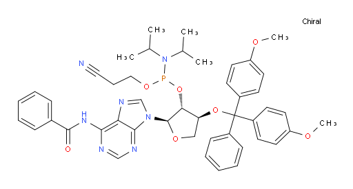 (2R,3R,4S)-2-(6-benzamido-9H-purin-9-yl)-4-(bis(4-methoxyphenyl)(phenyl)methoxy)tetrahydrofuran-3-yl (2-cyanoethyl) diisopropylphosphoramidite