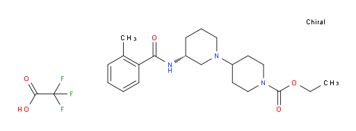 (R)-ethyl 3-(2-methylbenzamido)-[1,4'-bipiperidine]-1'-carboxylate 2,2,2-trifluoroacetate
