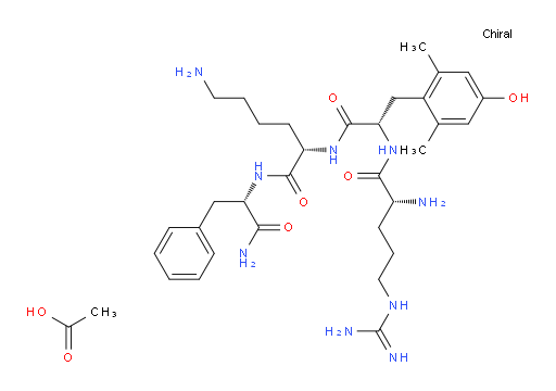 L-Phenylalaninamide, D-arginyl-2,6-dimethyl-L-tyrosyl-L-lysyl-, acetate (1:?)