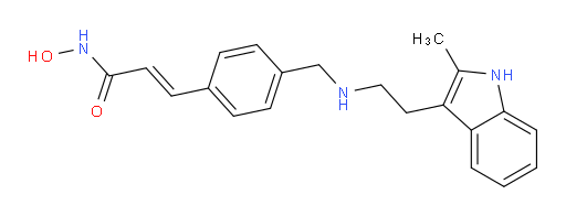 (2E)-N-hydroxy-3-[4-[[[2-(2-methyl-1H-indol-3-yl)ethyl]amino]methyl]phenyl]-2-Propenamide
